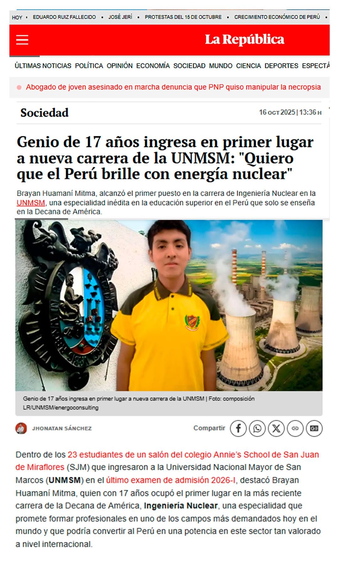 Noticia Annie's School